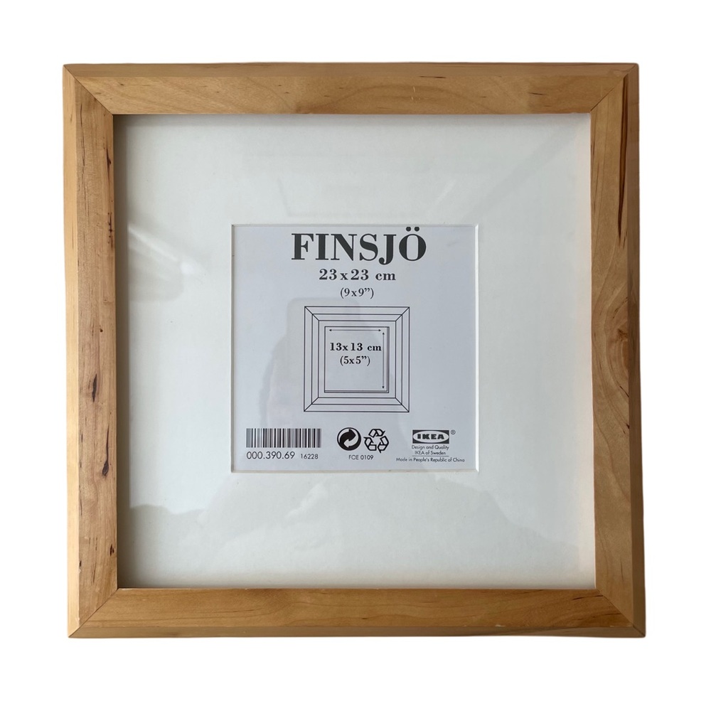 IKEA FINSJÖ Set of Two Square Wood Frame